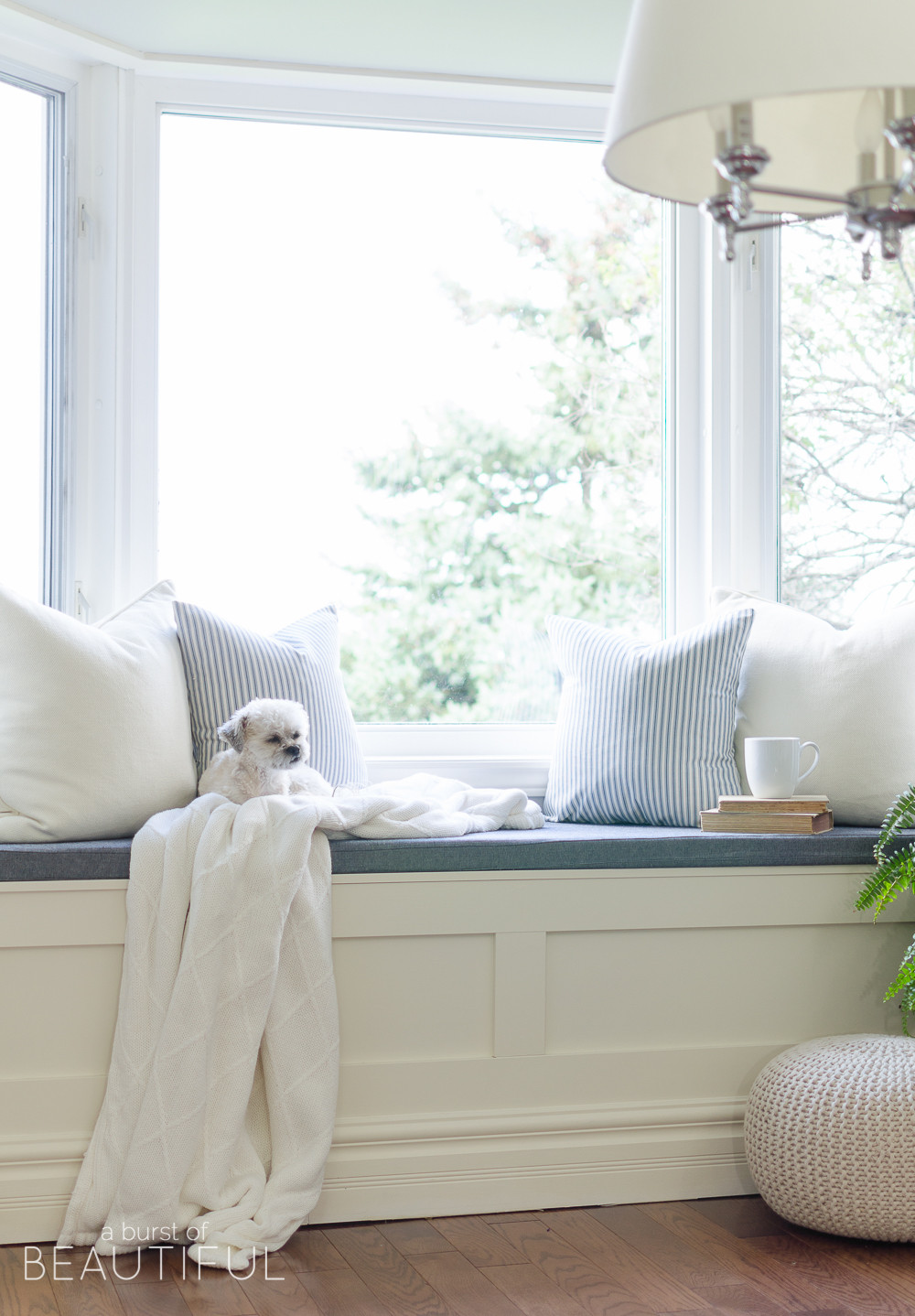 Best ideas about DIY Window Seat
. Save or Pin DIY Window Bench with Storage A Burst of Beautiful Now.