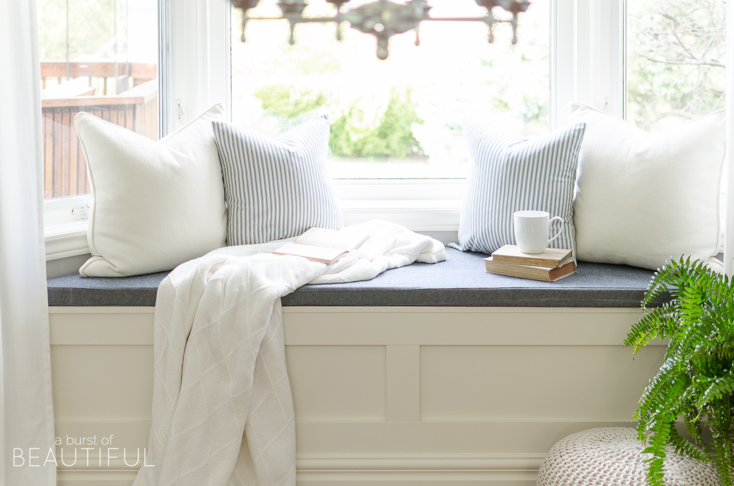 Best ideas about DIY Window Seat With Storage
. Save or Pin DIY Window Bench with Storage A Burst of Beautiful Now.