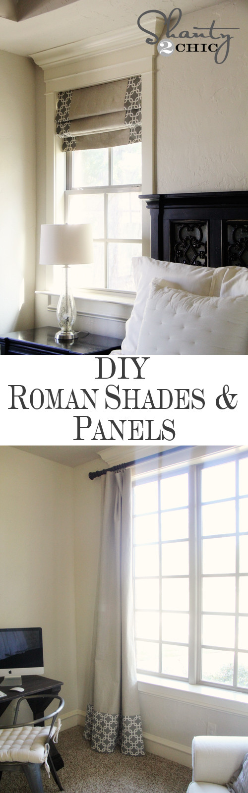 Best ideas about DIY Window Shades
. Save or Pin Windows DIY Shades and Panels Shanty 2 Chic Now.