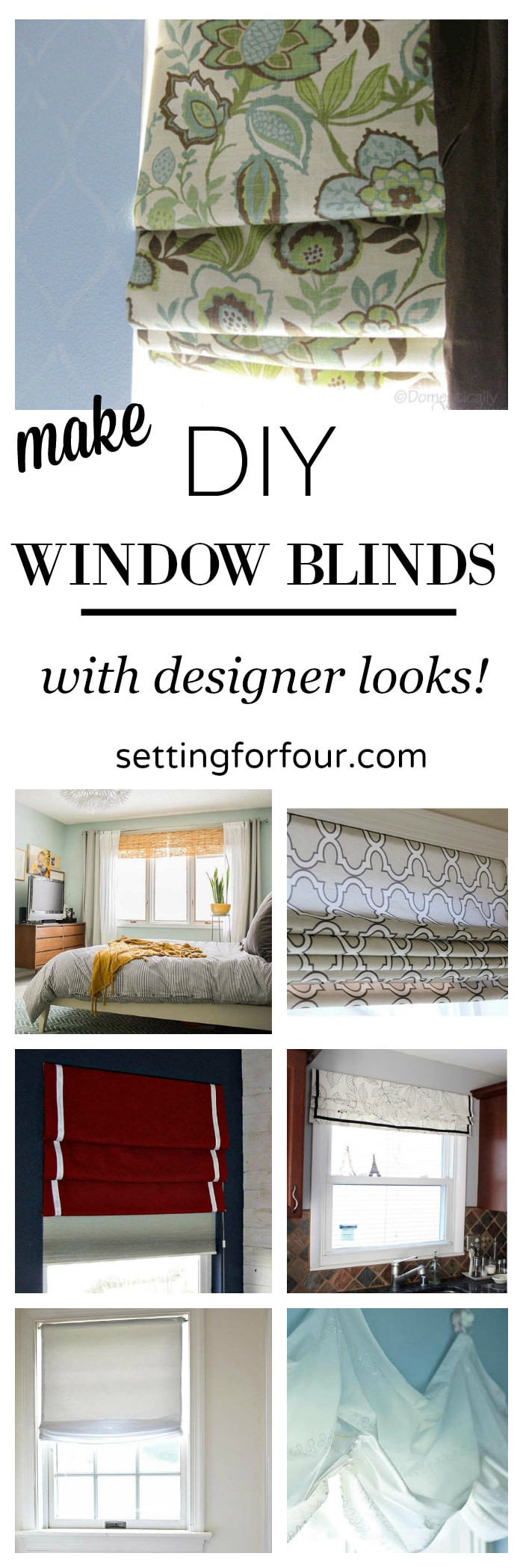 Best ideas about DIY Window Shades
. Save or Pin Make Gorgeous DIY Window Blinds Setting for Four Now.