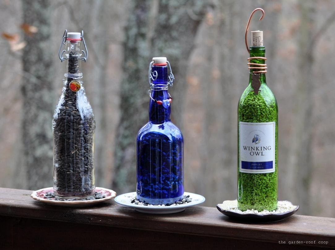 Best ideas about DIY Wine Bottle
. Save or Pin the garden roof coop DIY Wine Bottle Bird Feeders Now.