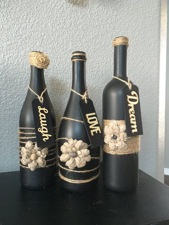 Best ideas about DIY Wine Bottle Craft
. Save or Pin 60 Amazing DIY Wine Bottle Crafts Now.