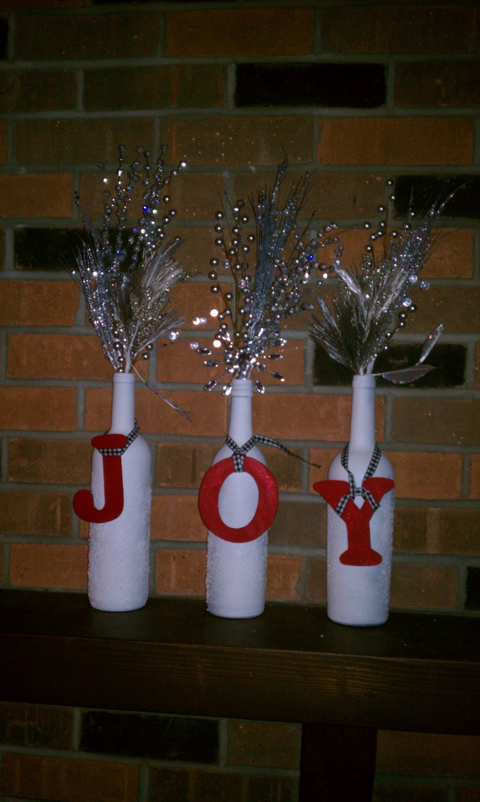 Best ideas about DIY Wine Bottle Decoration
. Save or Pin DIY Wine Bottle Christmas decor Holidays Now.