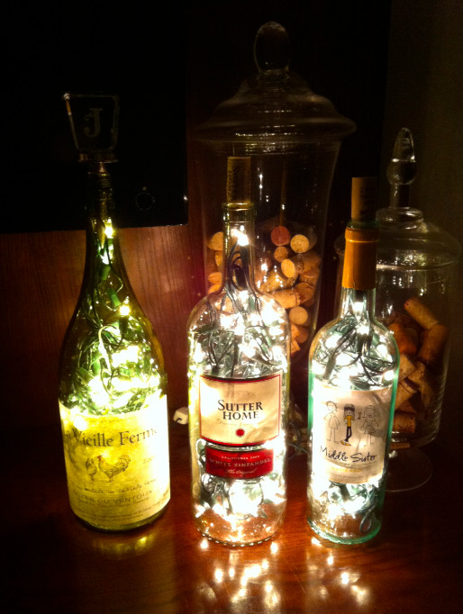 Best ideas about DIY Wine Bottle Lights
. Save or Pin Janina a la Maison DIY Bottle Lamp Now.