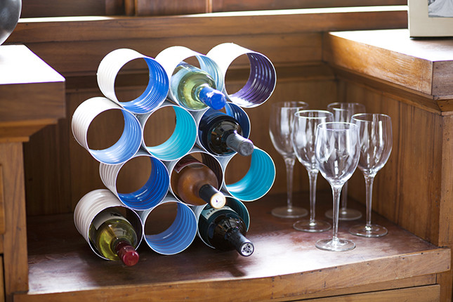 Best ideas about DIY Wine Bottle Rack
. Save or Pin DIY Wine Bottle Rack Made From Coffee Cans Now.