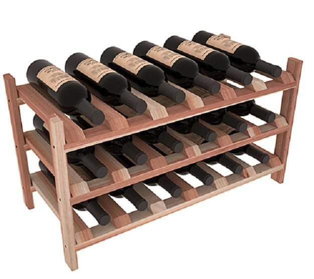 Best ideas about DIY Wine Bottle Rack
. Save or Pin 18 Bottle Stacking Wood Wine Rack in Premium Redwood Easy Now.