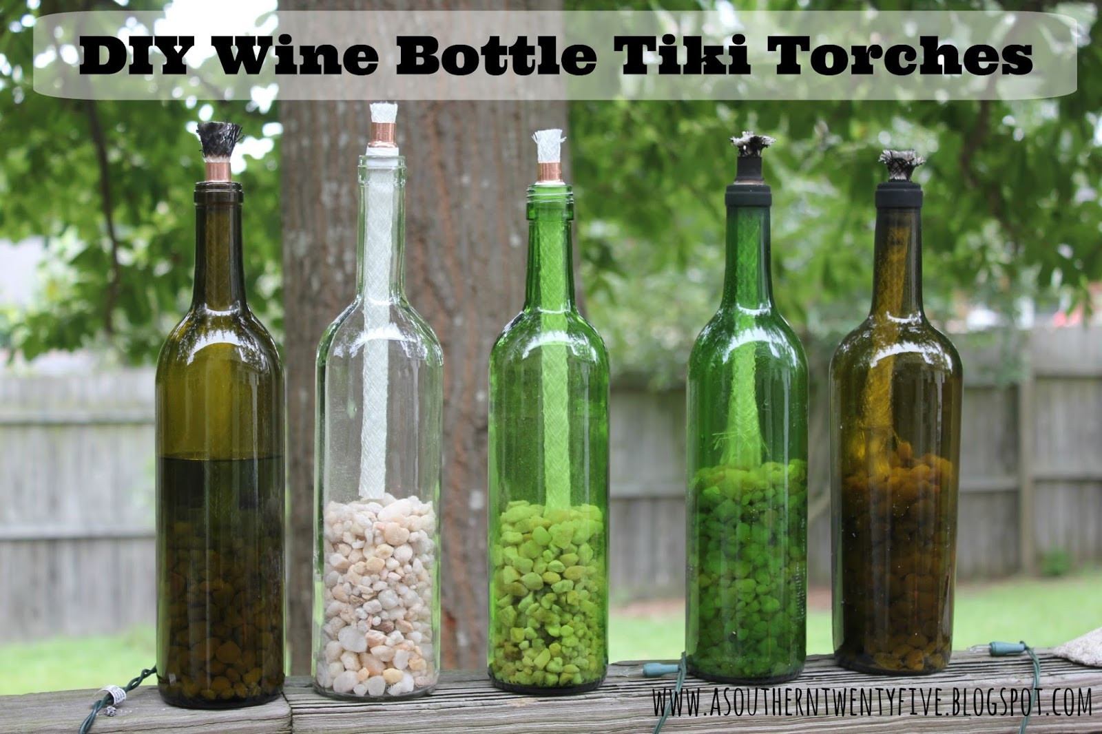 Best ideas about DIY Wine Bottle Tiki Torch
. Save or Pin Magnolia & Main DIY Wine Bottle TIki Torches Now.