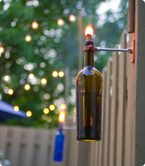 Best ideas about DIY Wine Bottle Tiki Torch
. Save or Pin diy project erik’s recycled wine bottle torch – Design Sponge Now.