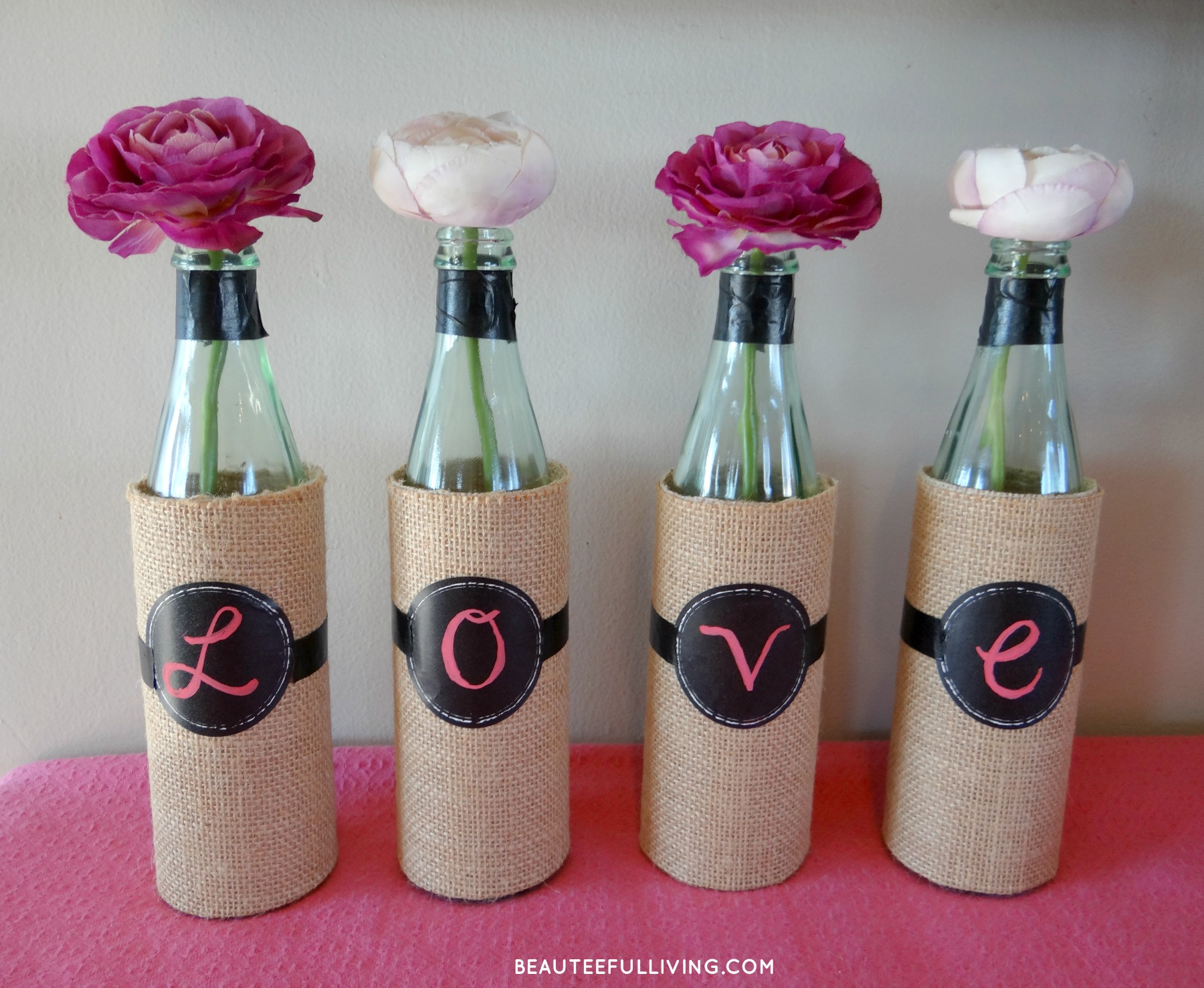 Best ideas about DIY Wine Bottles
. Save or Pin DIY Wine Bottle Vases BEAUTEEFUL Living Now.