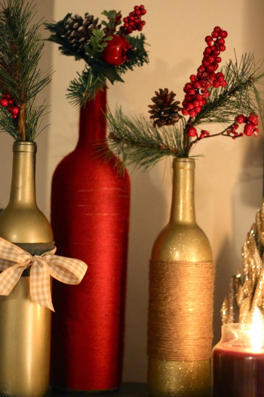 Best ideas about DIY Wine Bottles
. Save or Pin DIY Holiday Wine Bottles Pretty in the Pines North Now.