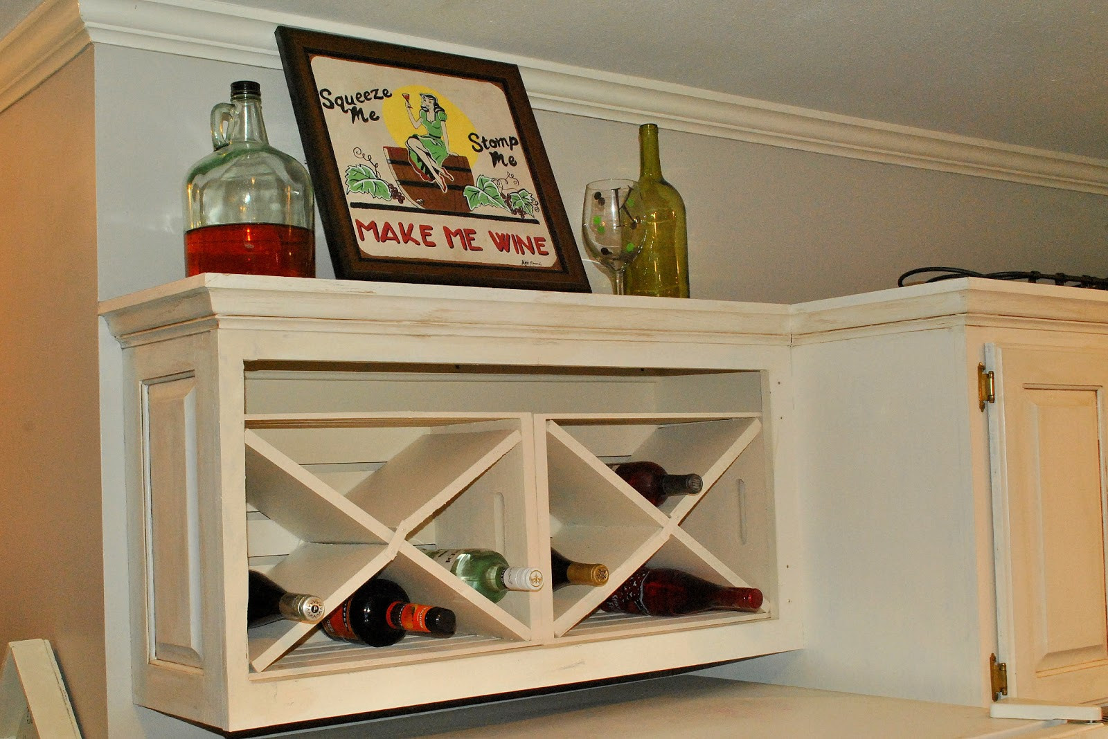 Best ideas about DIY Wine Cabinets
. Save or Pin Amazing Grays DIY Over Fridge Wine Rack Now.