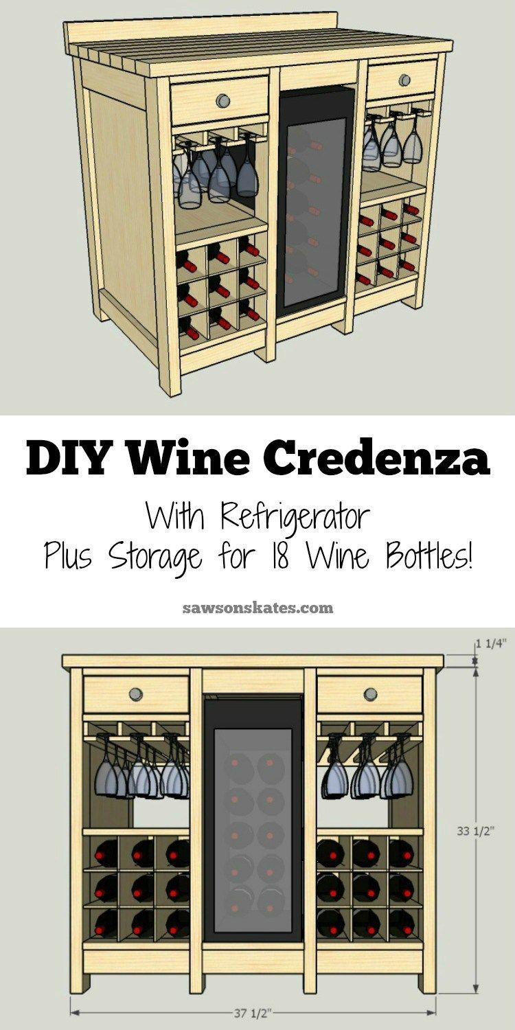 Best ideas about DIY Wine Cabinets
. Save or Pin DIY Wine Credenza with Wine Refrigerator Now.