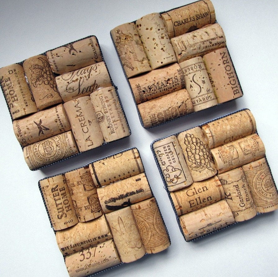 Best ideas about DIY Wine Cork Coasters
. Save or Pin Wine Cork Coasters with Black and White Check Ribbon Set of Now.