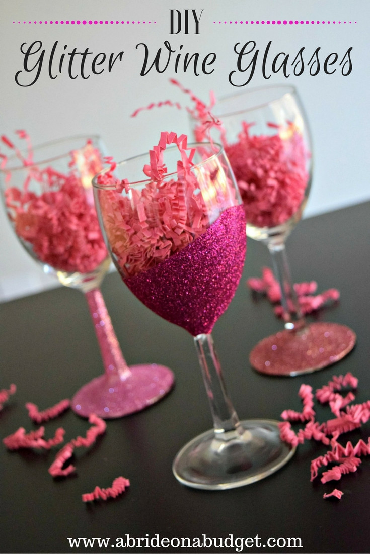 Best ideas about DIY Wine Glass
. Save or Pin DIY Glitter Wine Glasses Now.