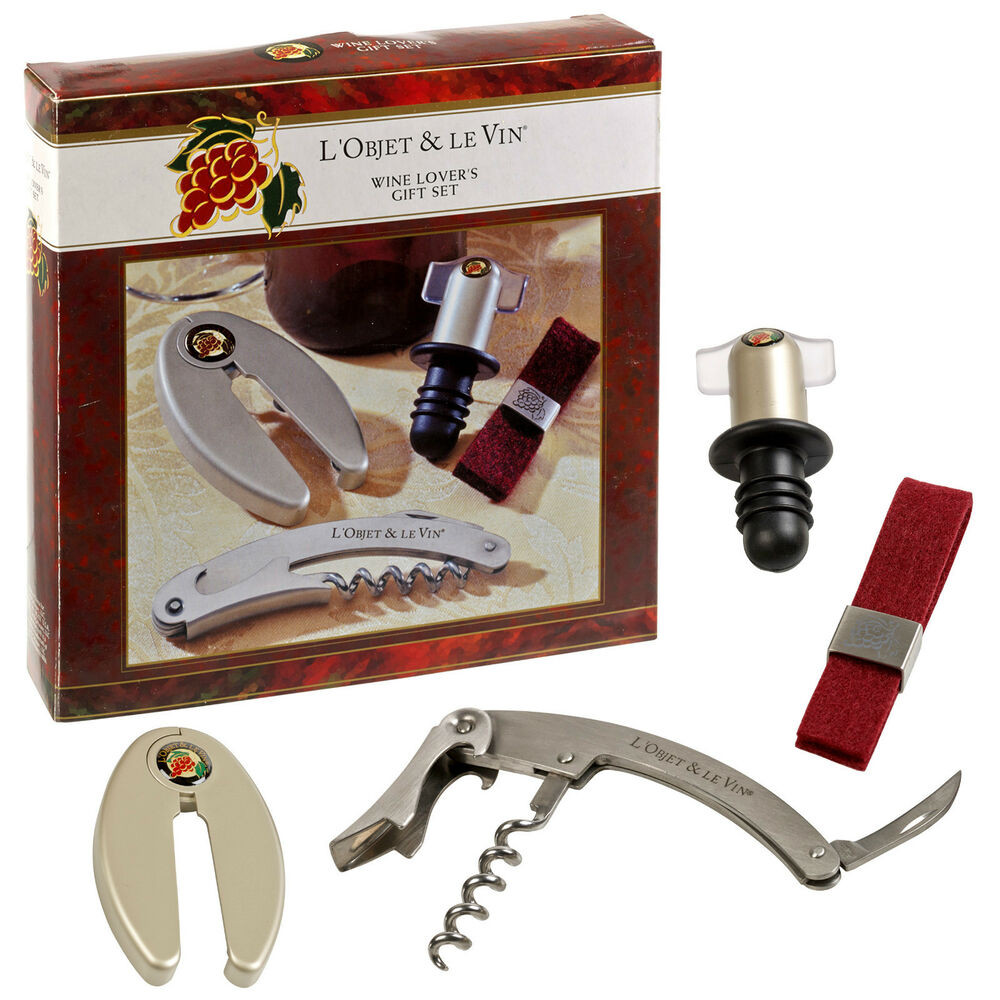 Best ideas about DIY Wine Opener
. Save or Pin Wine Lovers 4pc Gift Set Waiter s Friend Sommelier Now.