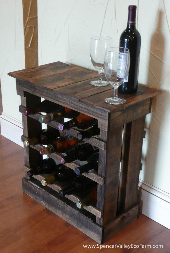 Best ideas about DIY Wine Rack Pinterest
. Save or Pin Dark Pallet Wood 12 bottle Wine Rack Now.