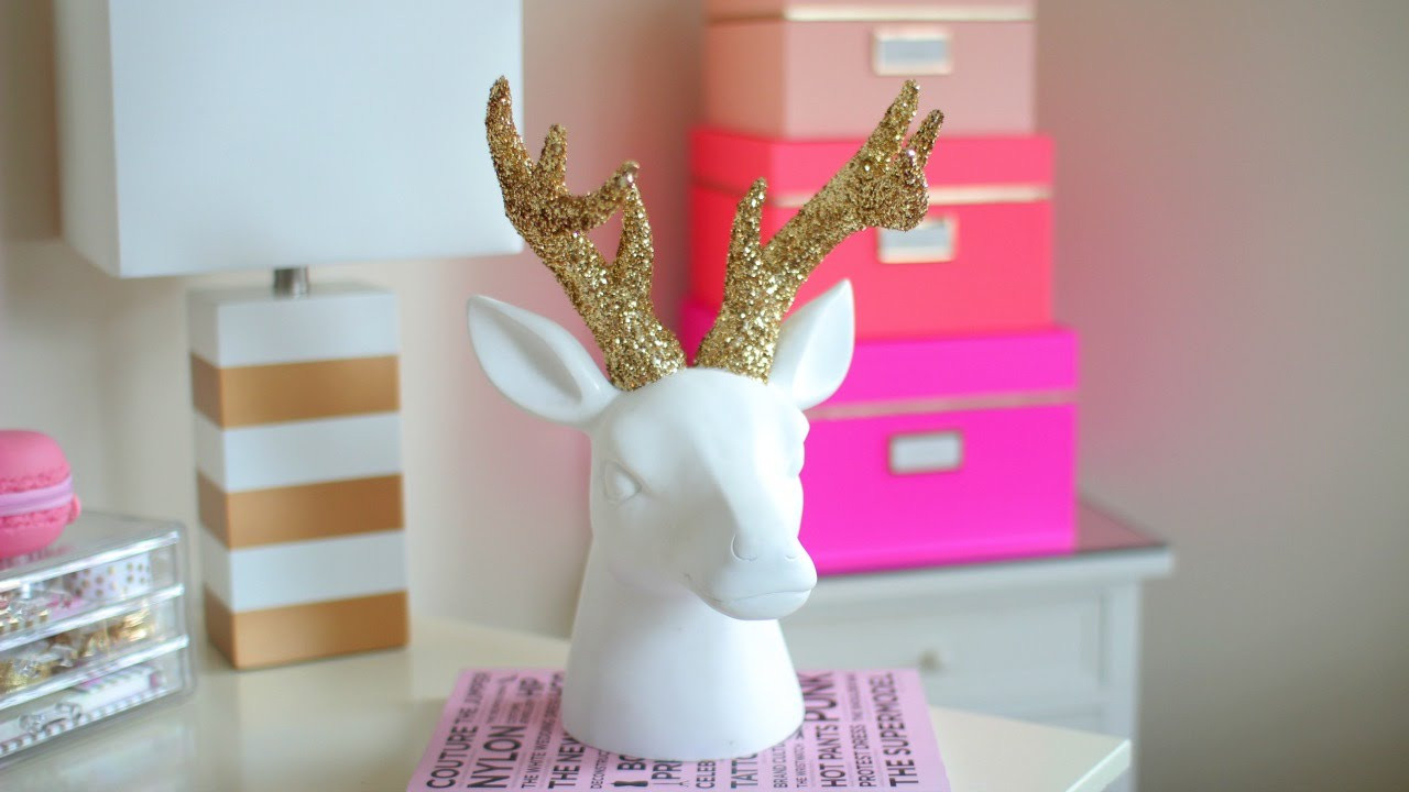 Best ideas about DIY Winter Room Decor
. Save or Pin DIY Chrismas Winter Room Decor Sparkly Deer Head Now.