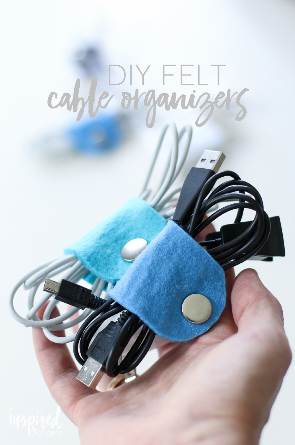 Best ideas about DIY Wire Organizer
. Save or Pin DIY Felt Cable Organizers Now.