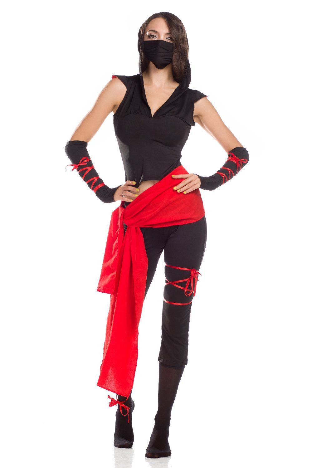 Best ideas about DIY Woman Ninja Costume
. Save or Pin Amazon Ninimour Deadly Ninja Catsuit Waist Sash Arm Now.