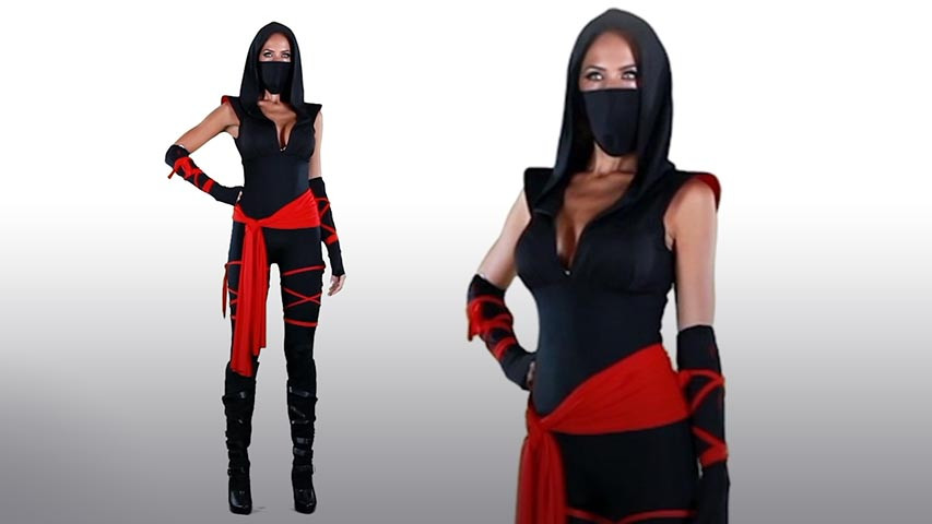Best DIY Woman Ninja Costume from y Deadly Ninja Costume. 