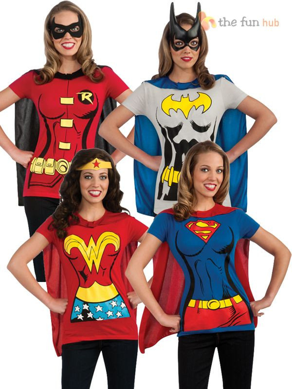 Best ideas about DIY Woman Superhero Costume
. Save or Pin Details about Superhero La s T Shirt & Cape Hen Night Now.