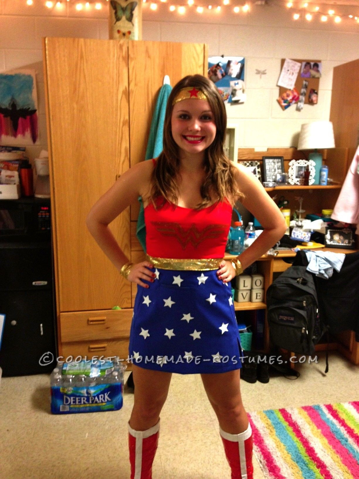 Best ideas about DIY Women Halloween Costumes
. Save or Pin Cool Homemade Wonder Woman Costume Now.