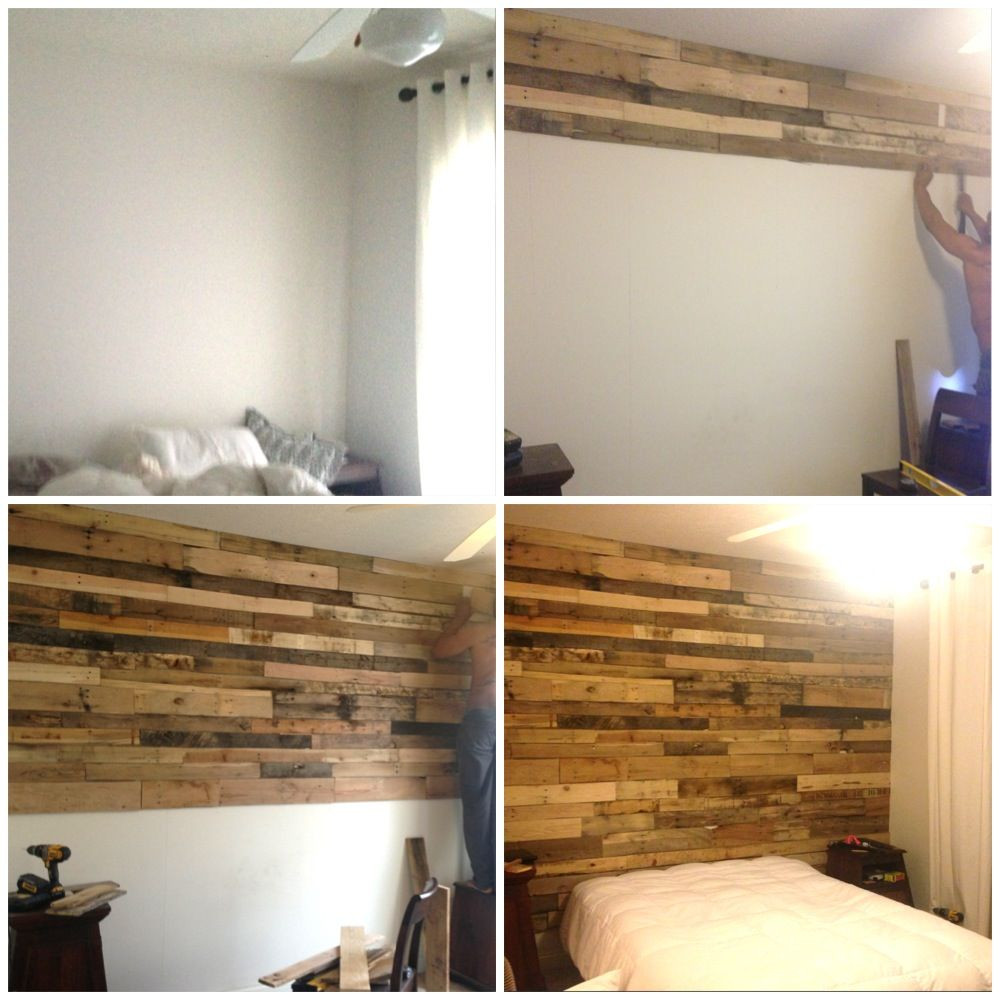 Best ideas about DIY Wood Accent Wall
. Save or Pin Our DIY Wood Pallet Accent Wall interior decor Now.
