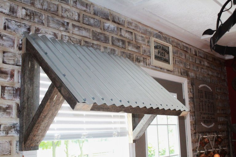 Best ideas about DIY Wood Awning
. Save or Pin DIY $10 Corrugated Metal Awning Now.