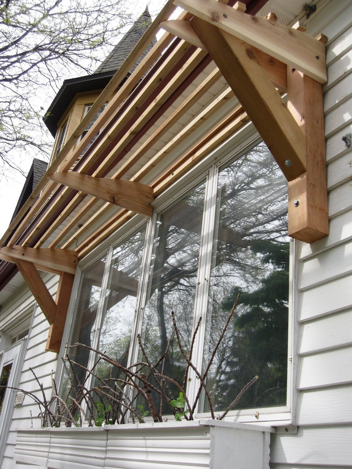 Best ideas about DIY Wood Awning Plans
. Save or Pin Horizontal Slat Awning all wood Now.