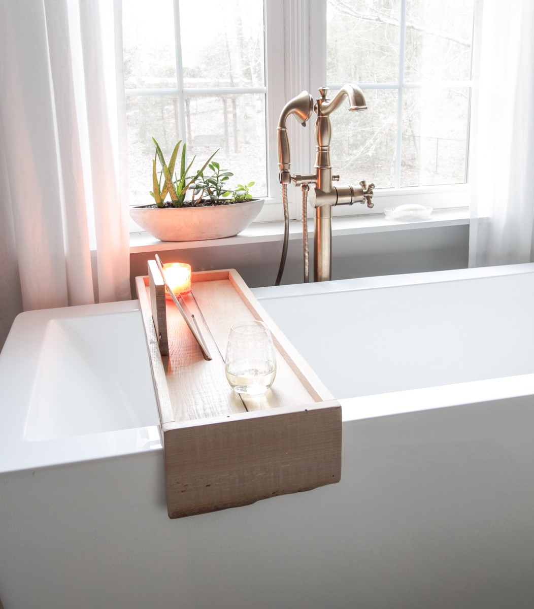Best ideas about DIY Wood Bathtub
. Save or Pin DIY Bathtub Tray with Reclaimed Wood Now.