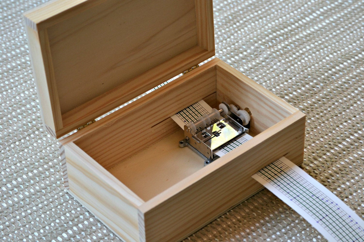 Best ideas about DIY Wood Box
. Save or Pin DIY Music Box Wood Box with locker Hand cranked Musical Now.