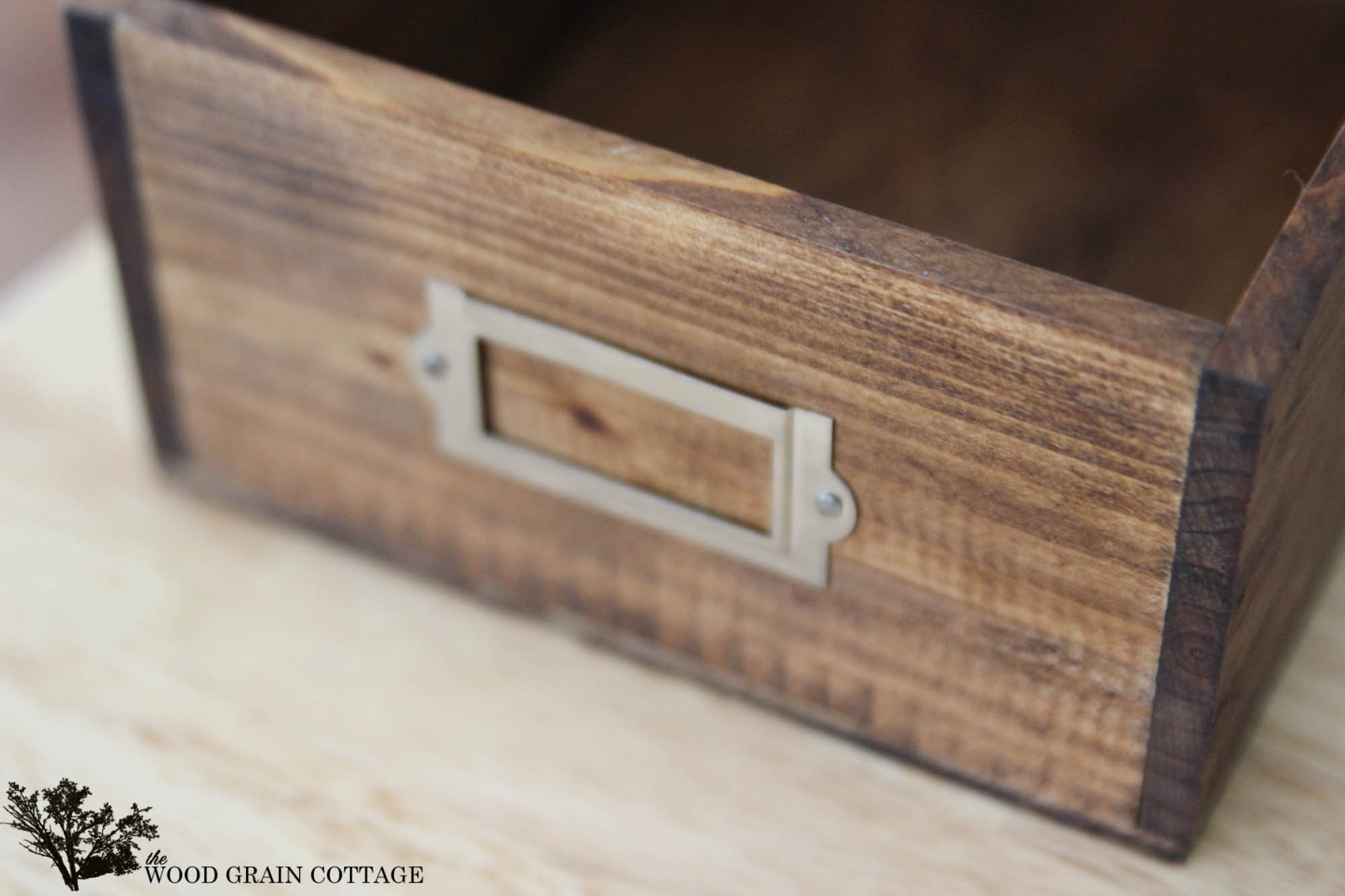 Best ideas about DIY Wood Box
. Save or Pin DIY Recipe Box The Wood Grain Cottage Now.