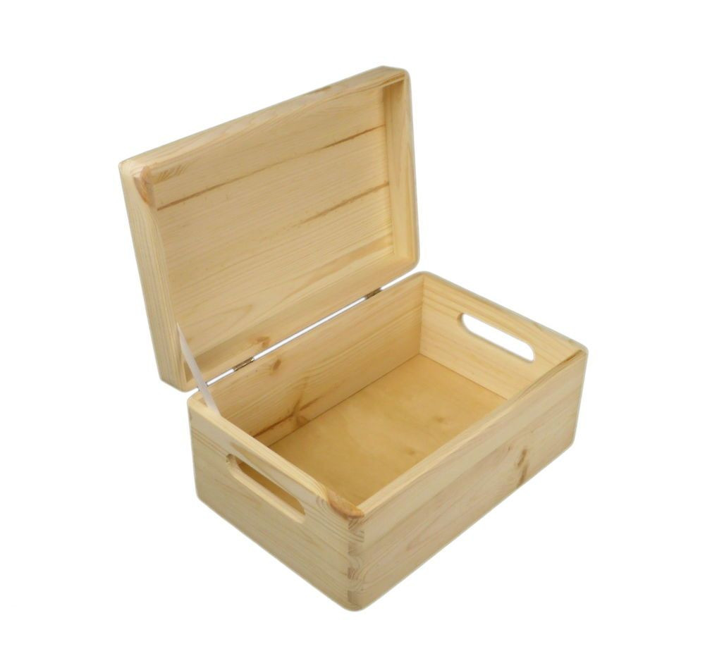 Best ideas about DIY Wood Box With Lid
. Save or Pin Plain Small Pine Wooden Storage Box Trunk Chest With Now.