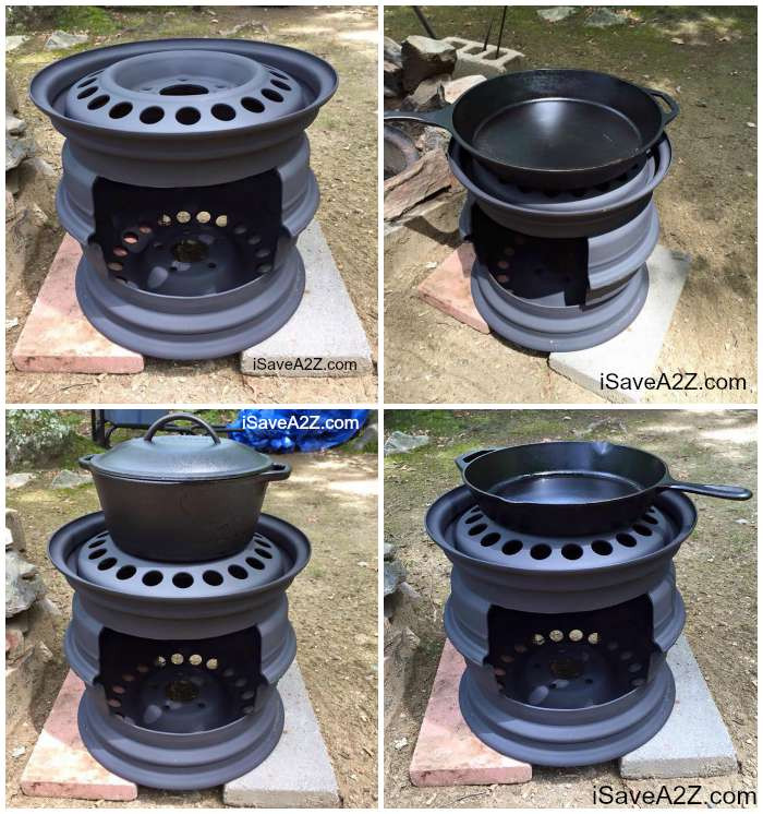 Best ideas about DIY Wood Burner
. Save or Pin DIY Wood Stove made from Tire Rims iSaveA2Z Now.