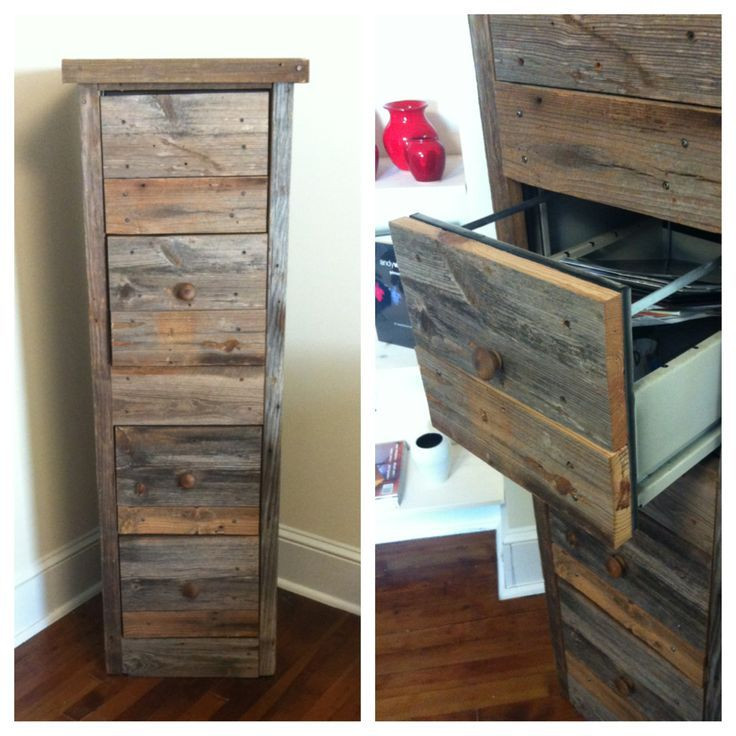 Best ideas about DIY Wood Cabinet
. Save or Pin DIY Reclaimed Wood File Cabinet from "Creating the Perfect Now.