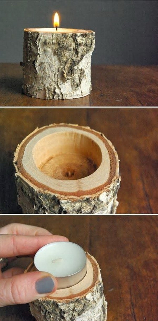 Best ideas about DIY Wood Candle Holder
. Save or Pin 35 Amazing DIY Votive Candle Holder Ideas For Creative Now.