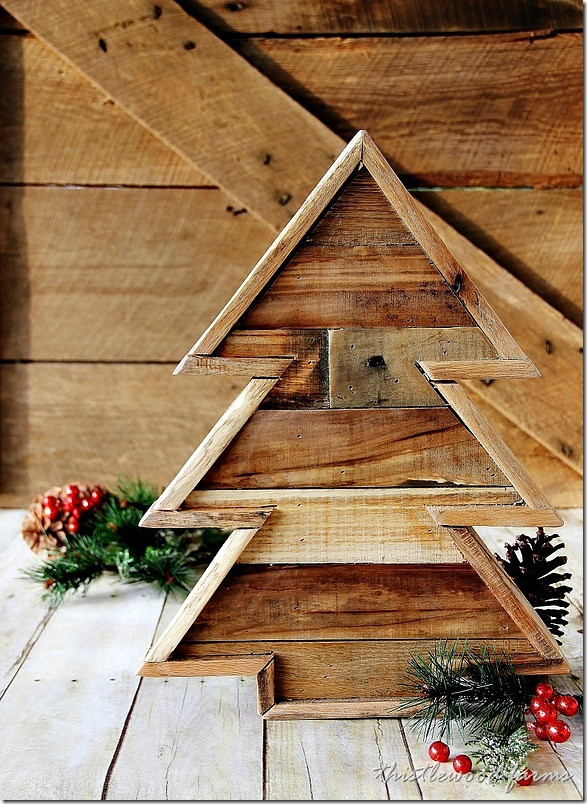 Best ideas about DIY Wood Christmas Trees
. Save or Pin DIY Wooden Christmas Tree From Recycled Pallets Now.