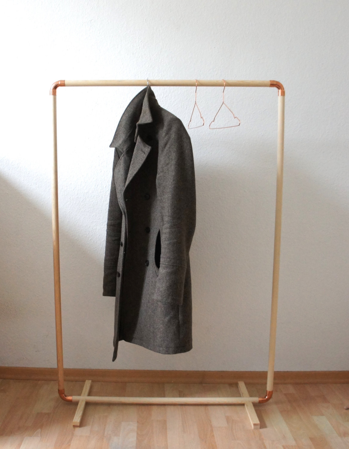 Best ideas about DIY Wood Clothes Rack
. Save or Pin DIY Wood & Copper Cloth Rack Now.