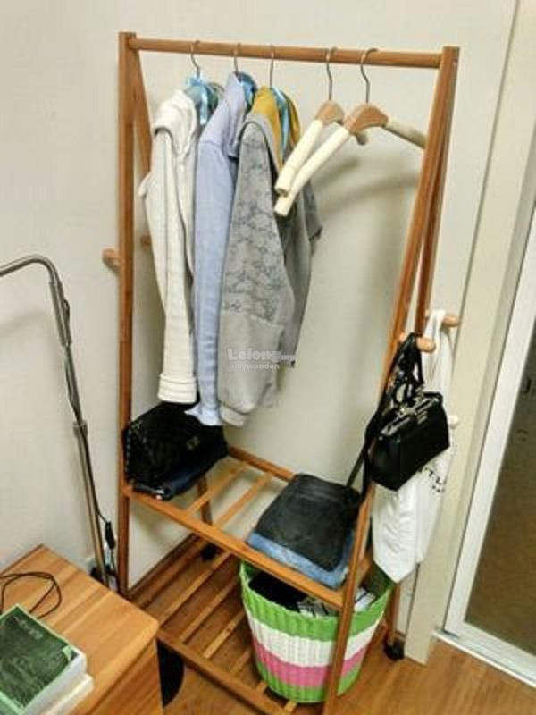 Best ideas about DIY Wood Clothes Rack
. Save or Pin Wooden Clothes Movable Hanger Carts end 12 30 2016 9 15 PM Now.