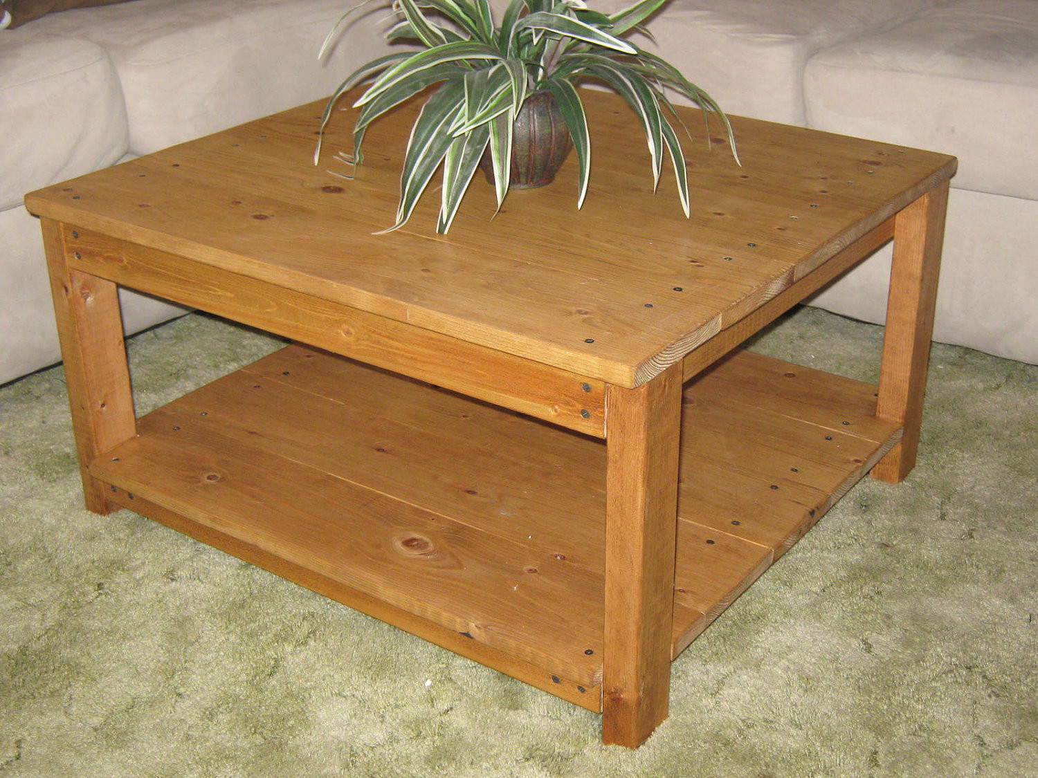 Best ideas about DIY Wood Coffee Table
. Save or Pin DIY PLANS to make Square Wooden Coffee Table by wingstoshop Now.