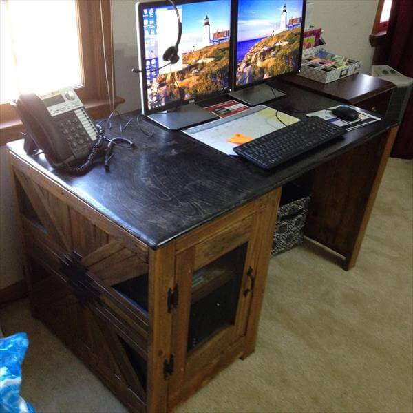 Best ideas about DIY Wood Computer Desk
. Save or Pin DIY Reclaimed Pallet puter Desk Now.