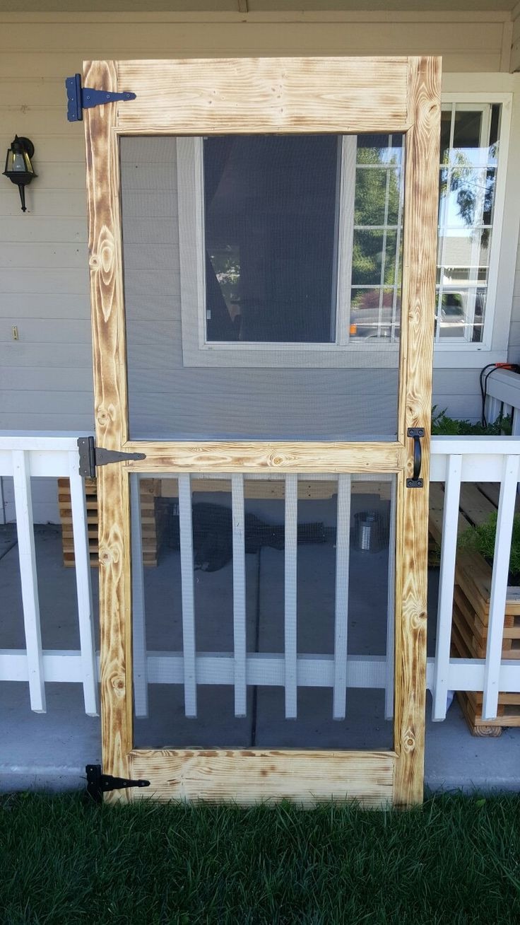 Best ideas about DIY Wood Door
. Save or Pin Simple diy pallet screen door Now.