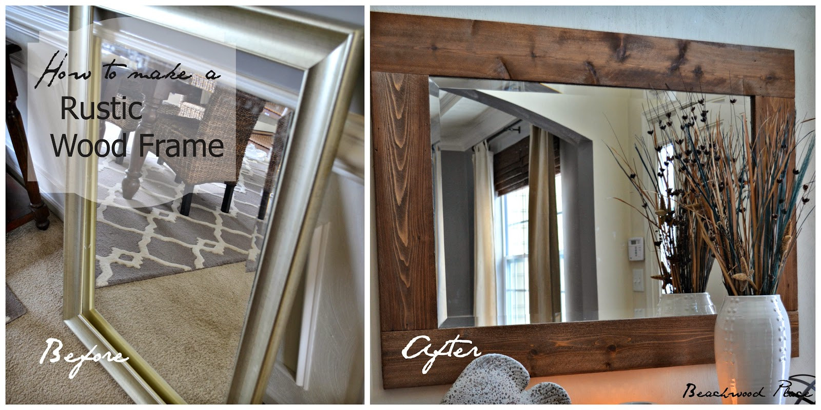 Best ideas about DIY Wood Frame
. Save or Pin Beachwood Place DIY Wood Framed Mirror Now.