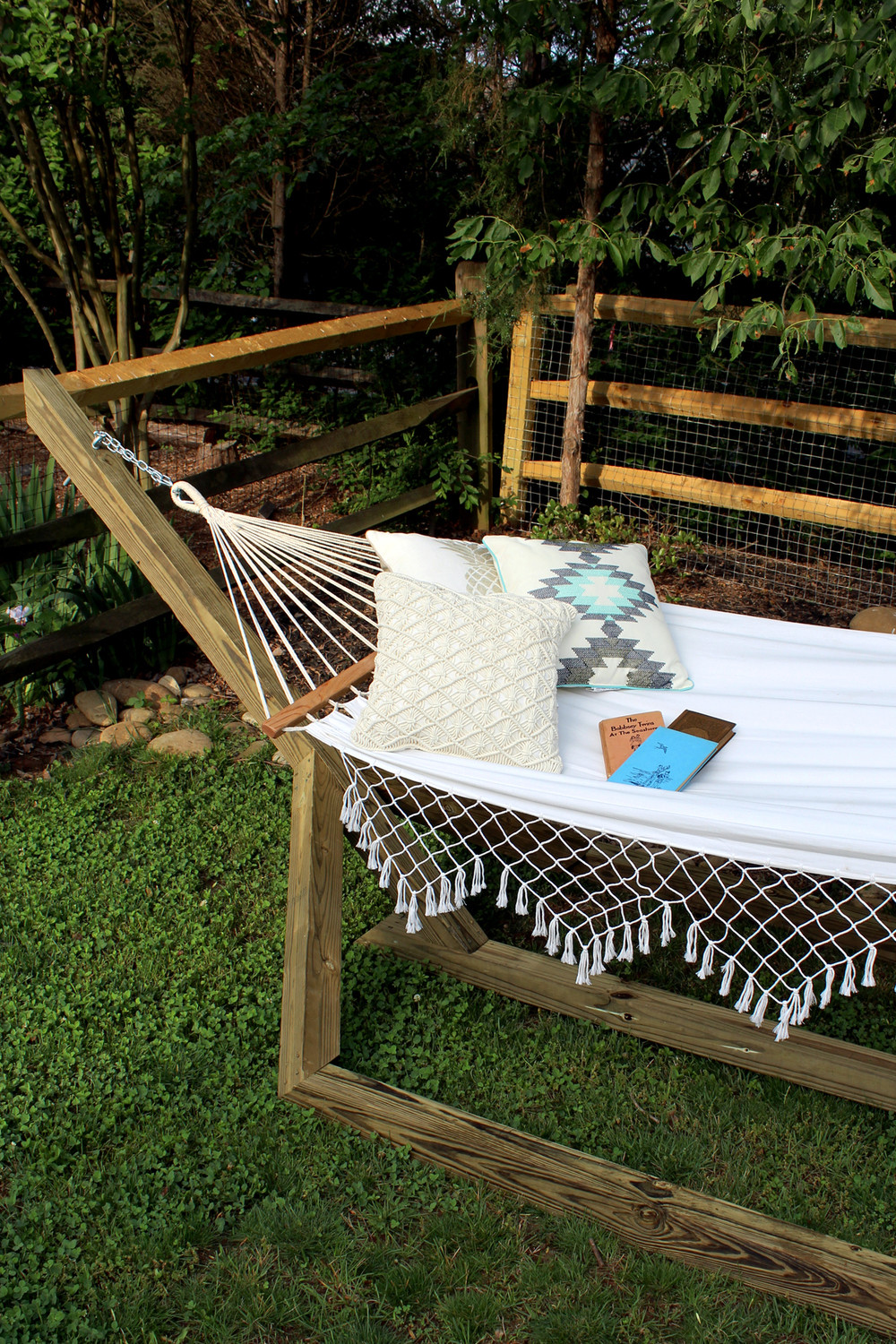 Best ideas about DIY Wood Hammock Stand
. Save or Pin DIY Custom Wood Hammock Stand — Tag & Tibby Now.