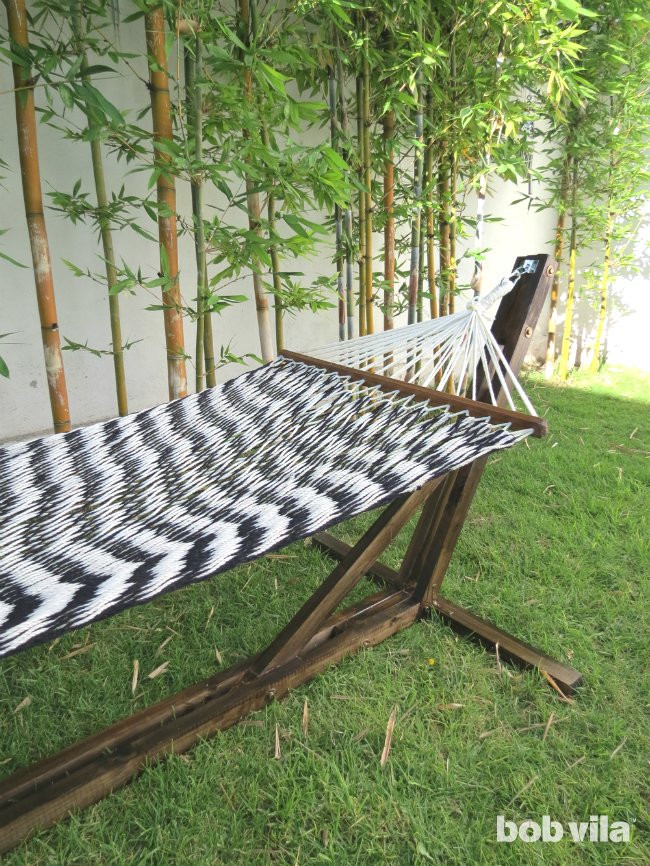 Best ideas about DIY Wood Hammock Stand
. Save or Pin DIY Hammock Stand Tutorial Bob Vila Now.