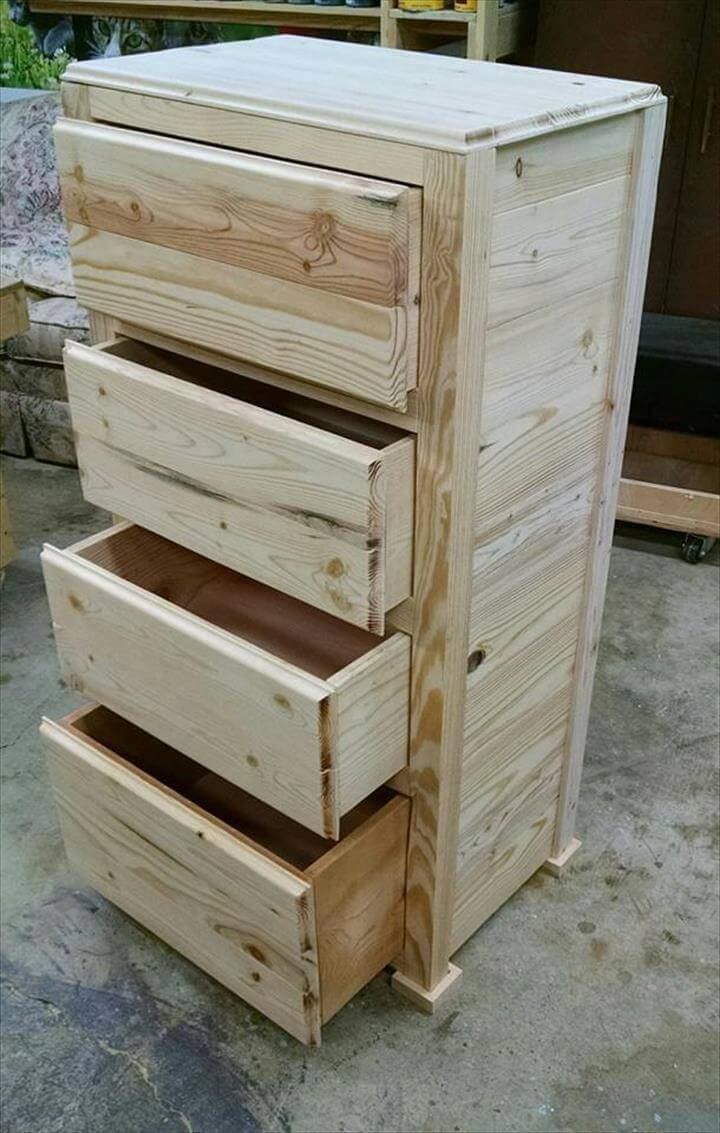 Best ideas about DIY Wood Pallet Furniture
. Save or Pin Pallet Wood Chest of Drawers Now.