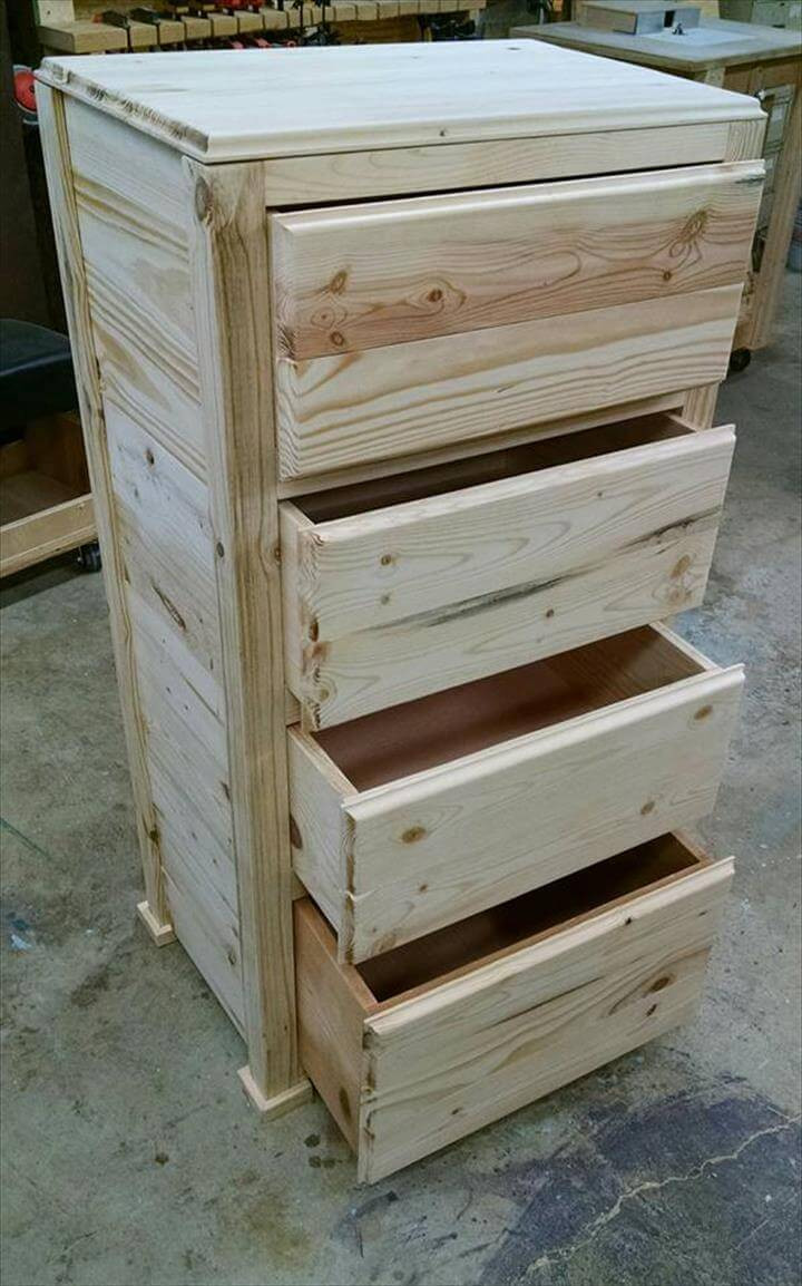 Best ideas about DIY Wood Pallet Furniture
. Save or Pin Pallet Wood Chest of Drawers Now.