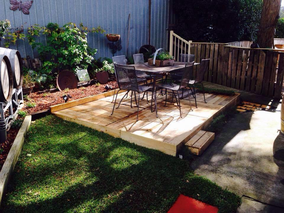 Best ideas about DIY Wood Patio
. Save or Pin Build a Wood Pallet Deck DIY Now.