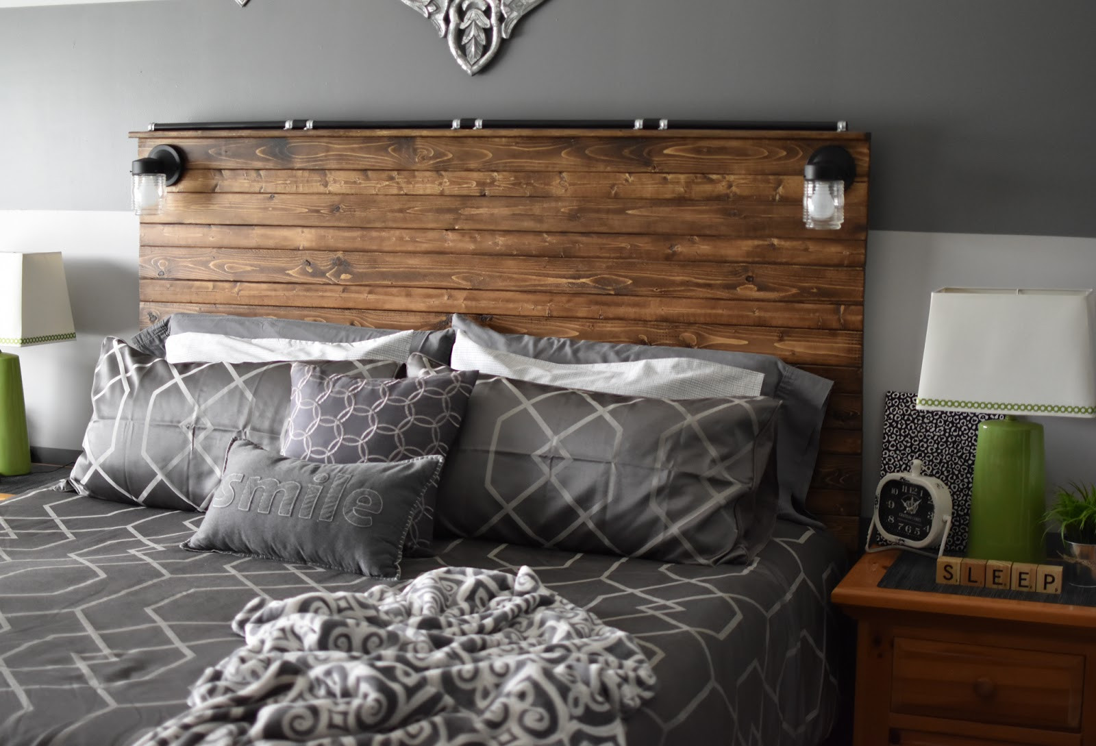 Best ideas about DIY Wood Plank Headboard
. Save or Pin Paper Paint and Pine DIY Wooden Plank Headboard Now.