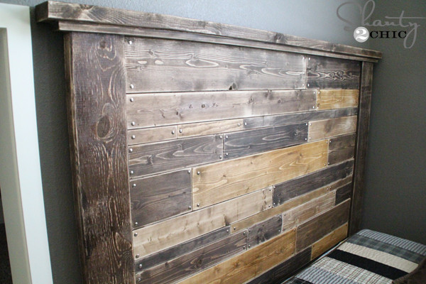 Best ideas about DIY Wood Plank Headboard
. Save or Pin DIY Planked Headboard Shanty 2 Chic Now.